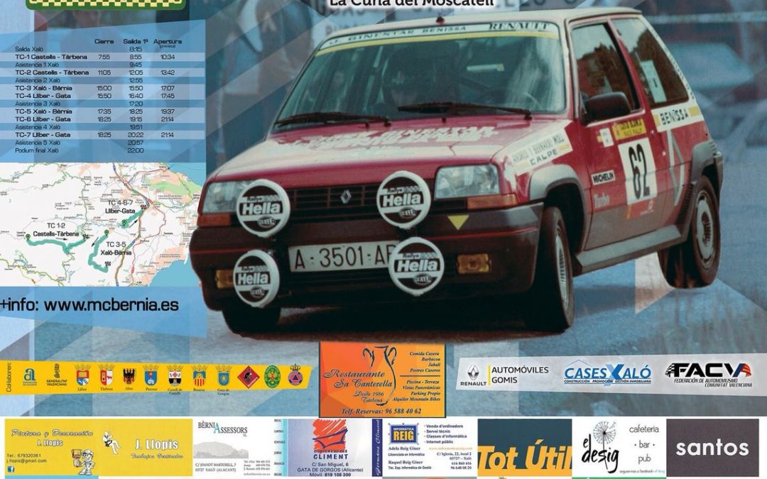 Rallye – road closures 20 April